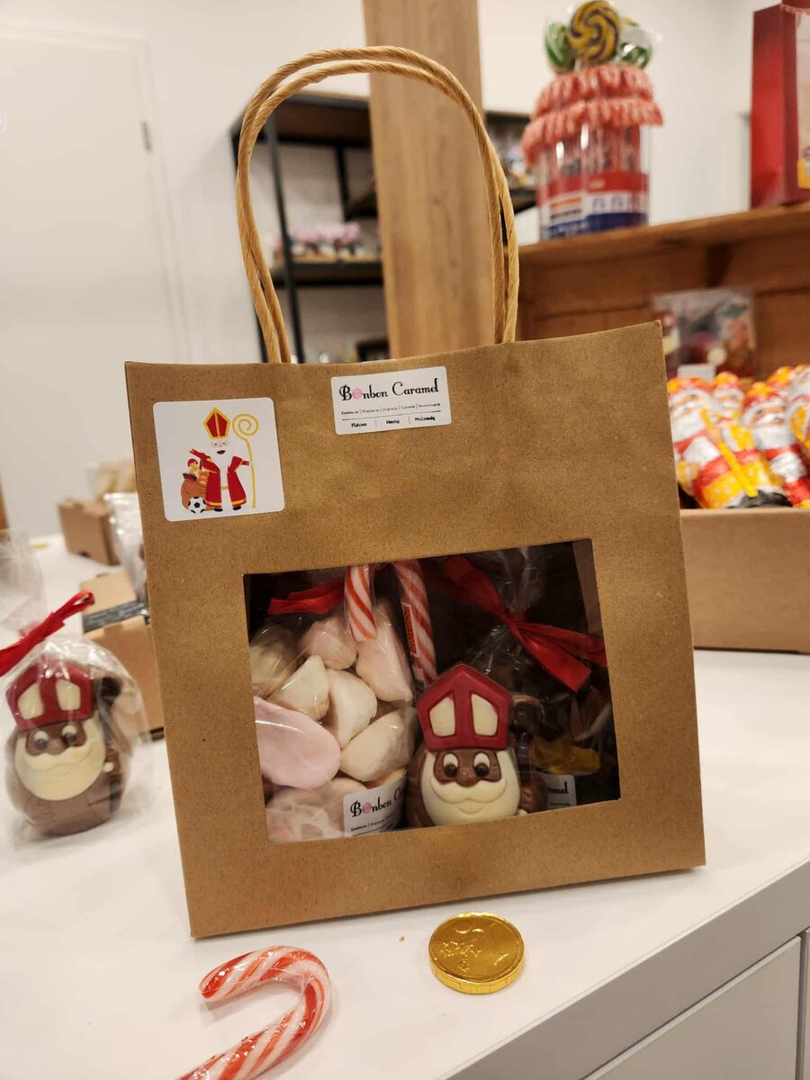 Sachet vitré Saint-Nicolas Bonbon Caramel